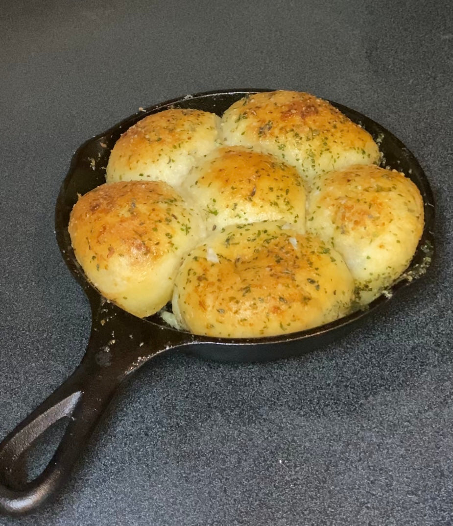 Cheese Stuffed Garlic Balls